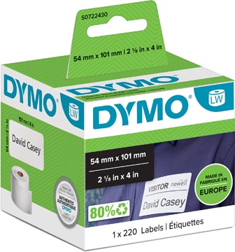 99014_P Label 99014 101x54 mm wit - Afbeelding 1