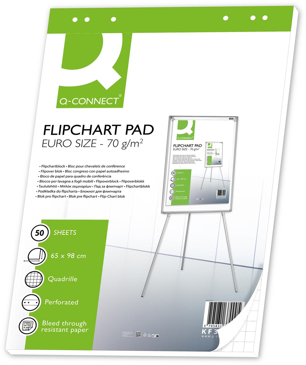 KF37000_P Flip-overblok 65 x 98 cm, 70 g/m², geruit, 50 vel, 2st - Afbeelding 1