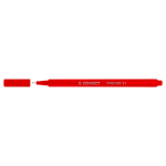 Fineliner, 0,4 mm, driehoekig, 12 stuks, rood