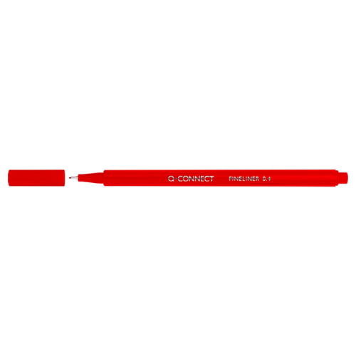 Productafbeelding (100) Fineliner, 0,4 mm, driehoekig, 12 stuks, rood - Afbeelding 1
