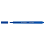 Fineliner, 0,4 mm, driehoekig, 12 stuks, blauw