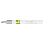 Paint marker, op oliebasis, ronde punt, zilver