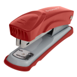 Nietmachine, metaal, half strip, 25 blad, rood