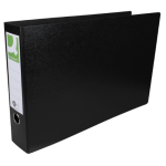 Ordner A3, uit karton, liggend, 8 cm, zwart