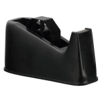 Plakbandafroller, voor rollen 25 mm x 66 m, zwart
