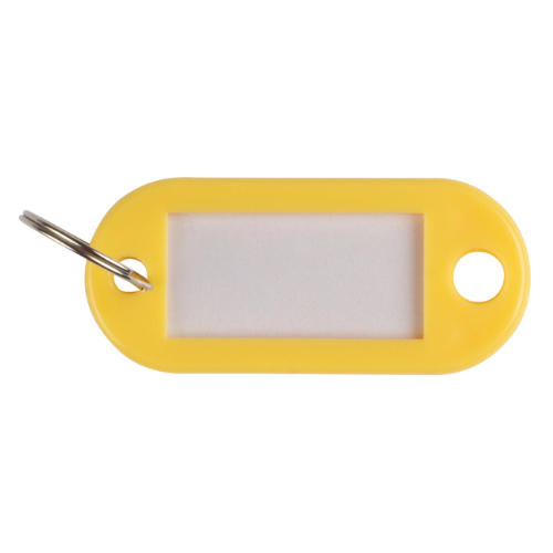 Productafbeelding - 2025-12-06T235423.099 Sleutelhanger, pak van 10 stuks, geel - Afbeelding 1