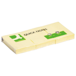 Memo, ft 38 x 51 mm, 100 vel, pak van 3 stuks, geel