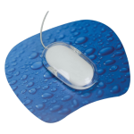 Muismat antislip regendruppels blauw