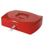 Geldkoffer, 325 x 235 x 85 mm, rood
