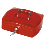 Geldkoffer, 255 x 200 x 85 mm, rood