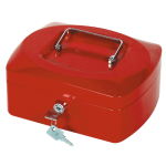 Geldkoffer, 205 x 160 x 85 mm, rood