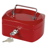 Geldkoffer, 155 x 120 x 75 mm, rood