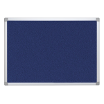 Textielbord met aluminium frame 60 x 45 cm blauw