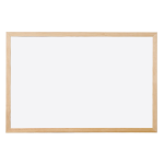 Whiteboard, houten frame, melamine, 120 x 90 cm