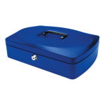 Geldkoffer, 325 x 235 x 85 mm, blauw