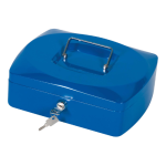Geldkoffer, 255 x 200 x 85 mm, blauw