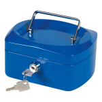 Geldkoffer, 155 x 120 x 75 mm, blauw