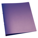 Ringmap, PP, 2 ringen, 25 mm, transparant paars