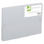 Elastobox, met elastieken, A4, rug 25 mm, transparant