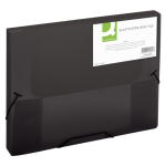 Elastobox, met elastieken, A4, rug 25 mm, zwart
