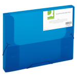 Elastobox, met elastieken, A4, rug 25 mm, blauw