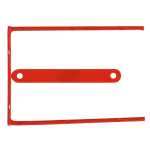 Archiefbinder D-clip, doos van 100 stuks, rood