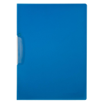 Klemmap swingclip A4 Transparant blauw