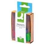 Magneten, 20 mm, assorti, 6 stuks