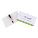 Badge met krokodillenklem 75 x 40 mm, doos van 25 stuks