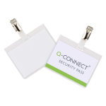 Badge met clip 90 x 60 mm, doos van 25 stuks