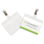 Badge met clip 90 x 60 mm, doos van 25 stuks