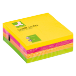 Memo blaajdes, ft 76 x 76 mm, assorti neonkleuren