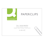 Papierklemmen, 77 mm, doos van 100 stuks