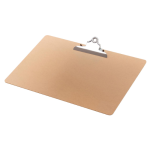 Klemplaat, hardboard karton, ft A3, liggend, bruin