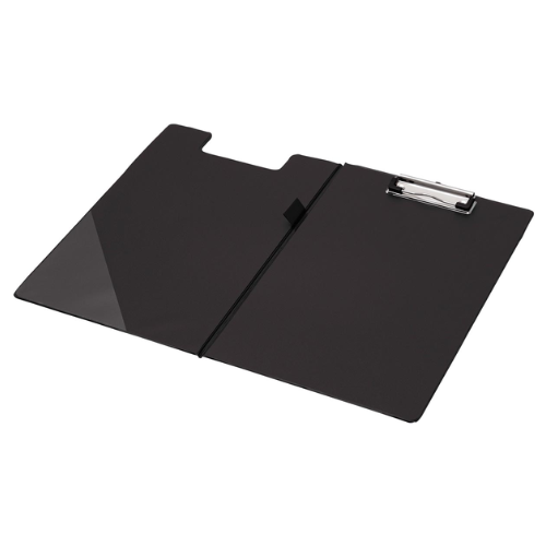 Productafbeelding - 2025-12-07T223544.902 Klemplaat, PP, ft A4, dubbel, zwart - Afbeelding 1