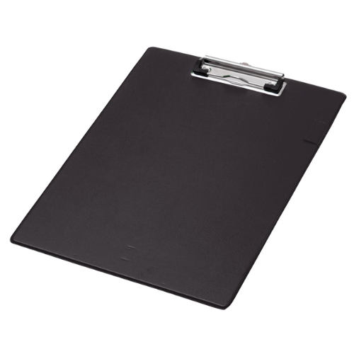 Productafbeelding - 2025-12-07T223856.963 Klemplaat, PP, ft A4, zwart - Afbeelding 1