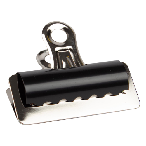 Productafbeelding - 2025-12-07T224227.001 Bulldogclip, zwart, 70 mm, doos van 10 stuks - Afbeelding 1