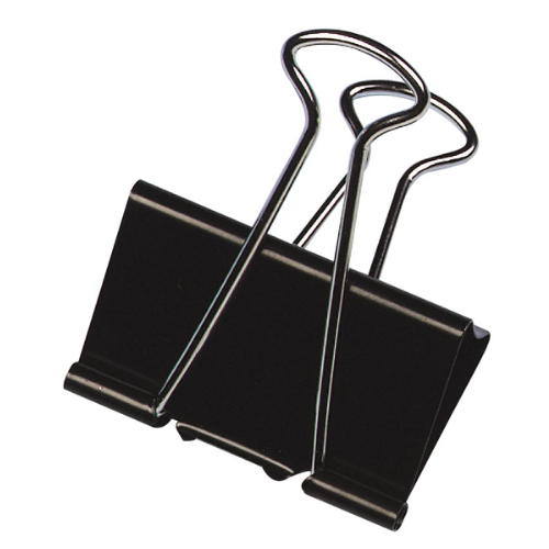 Productafbeelding - 2025-12-07T224925.062 Foldbackclip, zwart, 19 mm, doosje van 10 stuks - Afbeelding 1