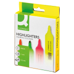 Markeerstift, geassorteerde kleuren, etui van 4 stuks