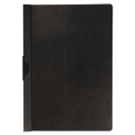 Klemmap A4 30 vel Transparant, 25st, zwart