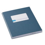 Registers A5 210x165mm blauw lijn 5 stuks