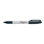 Permanent marker Fine zwart 12st