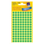 Etiket 8 mm rond groen 540 st.