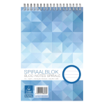 Spiraalblok A5 gelijnd (kopspiraal) 100 vel 5 bloks
