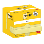 Memoblok 38x51mm geel pk 12st