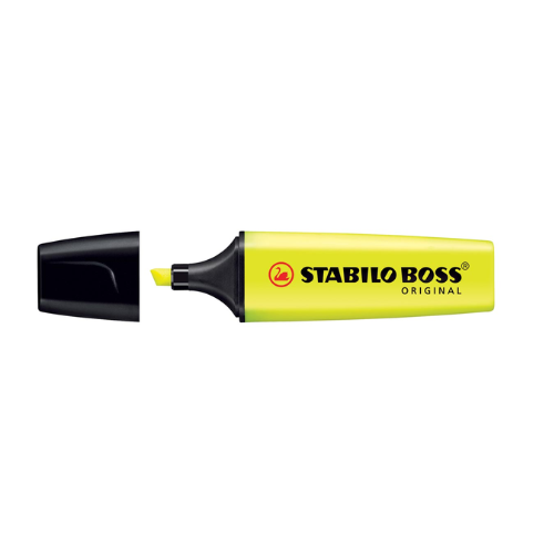 Productafbeelding - 2025-12-14T220938.113 Markeerstift 2-5mm geel 10st - Afbeelding 1
