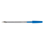 Balpen, met dop, 0,7 mm, blauw, 50st