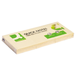 Memo Recycled, ft 38 x 51 mm, 100 vel, 3 blokken, geel
