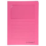 L-map met venster, 120 g/m², A4, 100 stuks, roze