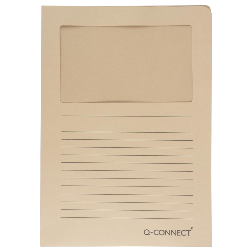 Productafbeelding (71) L-map met venster, 120 g/m², A4, 100 stuks, kraft - Afbeelding 1